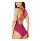 La Blanca Women's Island Goddess Tummy Control Strappy One Piece Swimsuit Red Size 10