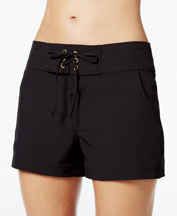 La Blanca Women's 3 Inch Board Shorts Black Size Medium