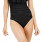 La Blanca Women's Off The Shoulder One Piece Swimsuit Black Size 10