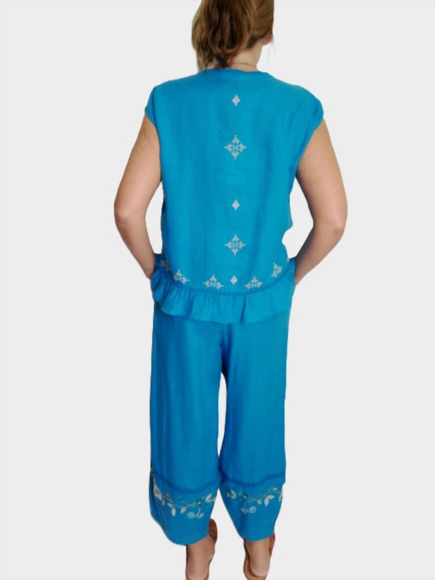 Johnny Was - JAANVI LINEN BARREL PANT