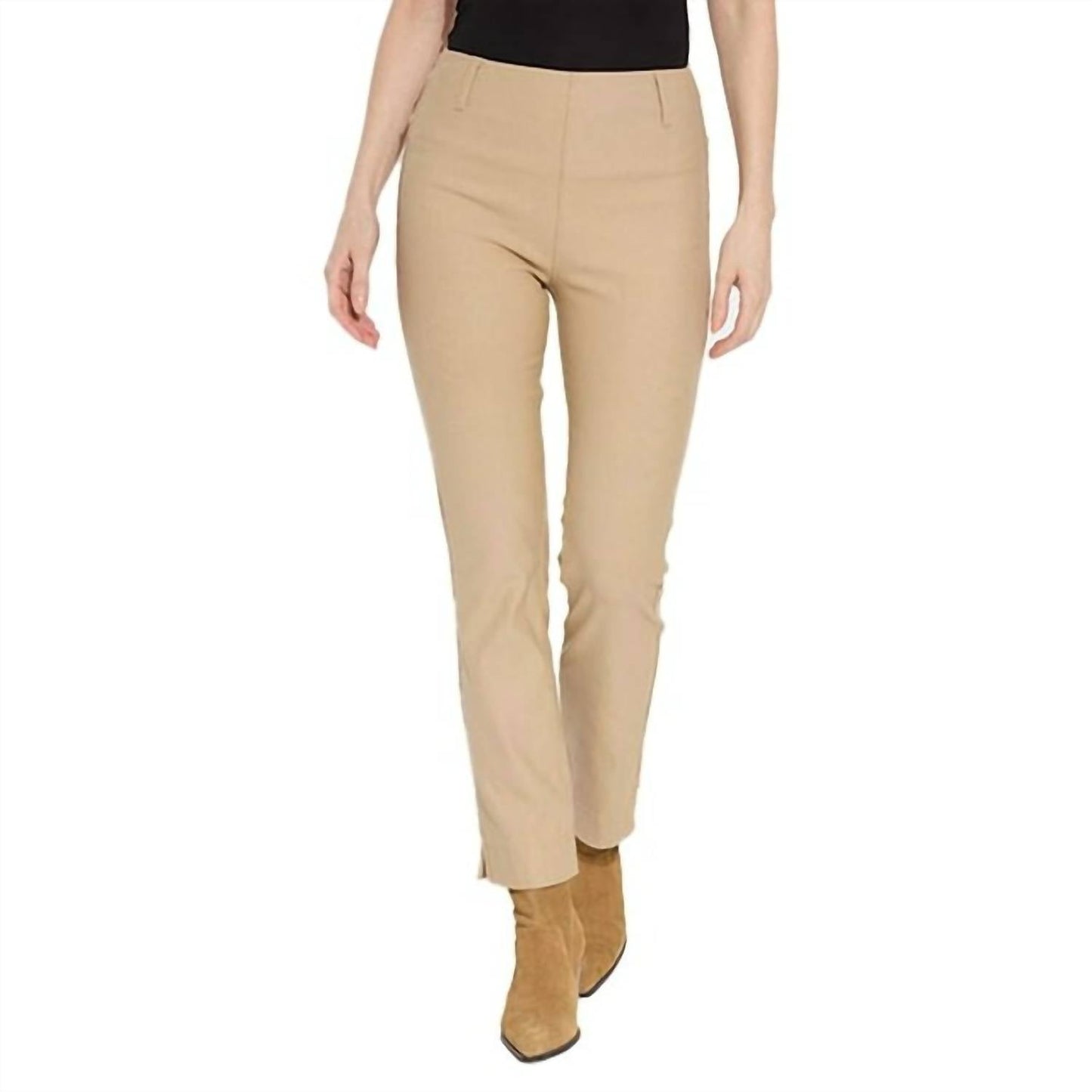 Lysse - Women's Coated Denim Straight Leg Jeans