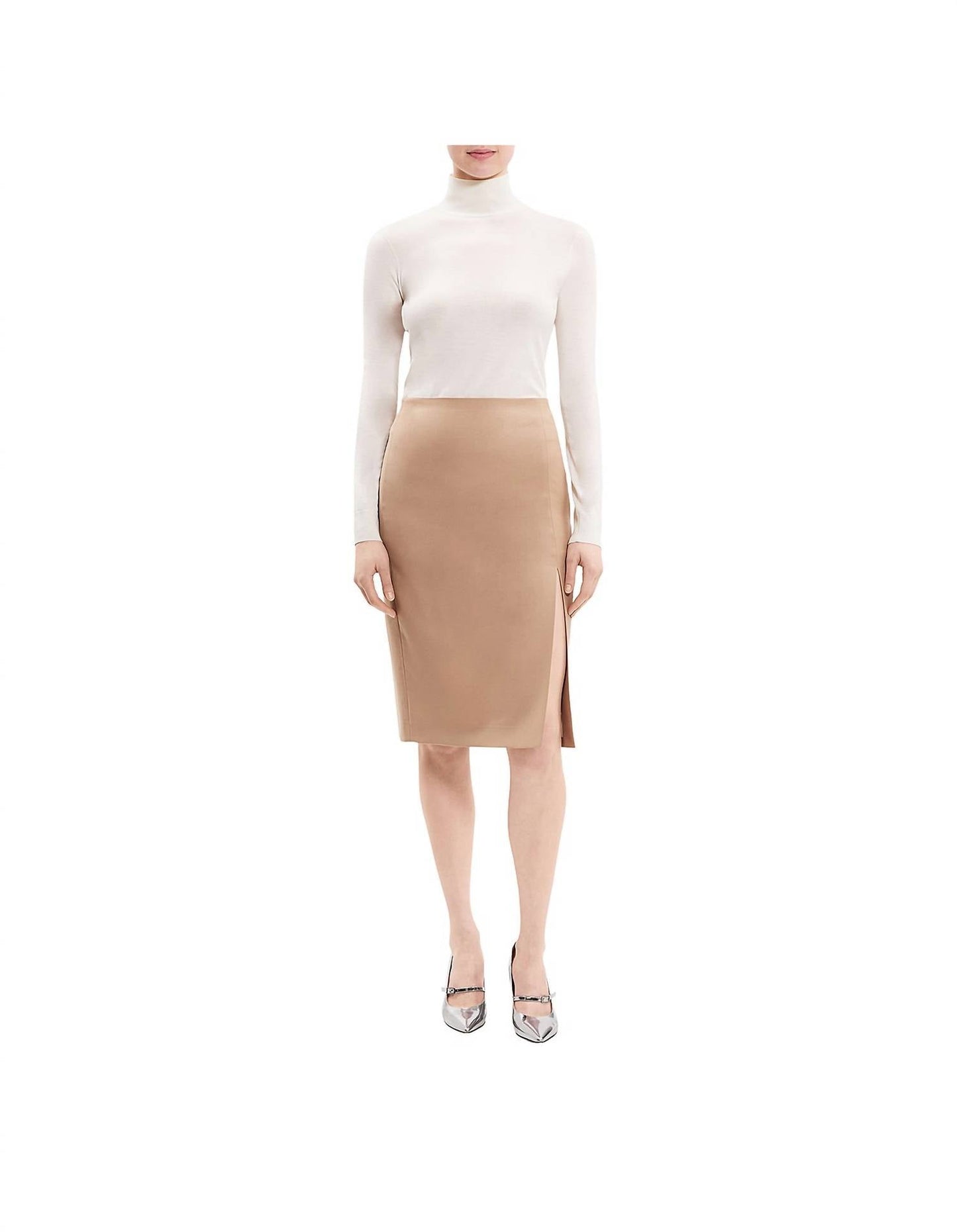 Theory - Side Slit Wool Skirt