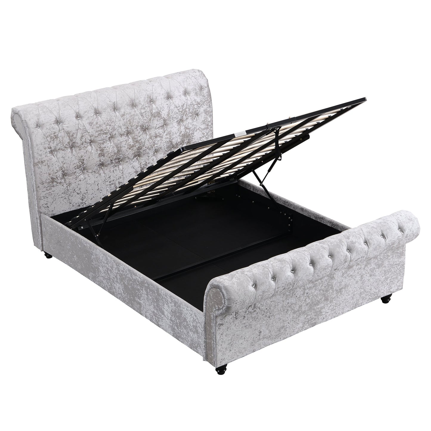 Hartfried Upholstered Queen Storage Bed with Hydraulic Lift