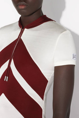 Jean Paul Gaultier - Viscose Baby Tee Shirt With Patch Detail And Hood