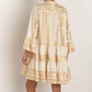 Greek Archaic Kori - Adrianne Short Ruffle Sleeve Dress