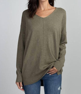 Dreamers By Debut - Super Soft Stretch V Neck Tunic Top