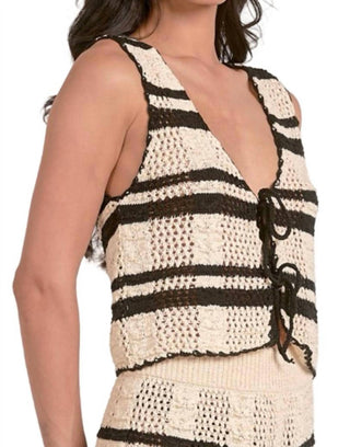Elan - Front Tie Vest Top