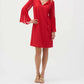 Joseph Ribkoff - Eggshell And Chiffon Straight Dress