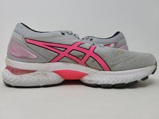 Asics Women's Gel Nimbus 22 Running Shoe Piedmont Grey/Hot Pink Size 10 B(M) Us