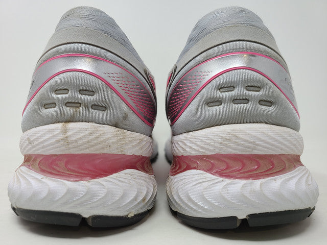Asics Women's Gel Nimbus 22 Running Shoe Piedmont Grey/Hot Pink Size 10 B(M) Us