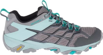 Merrell Women's Moab FST 2 Waterproof Hiking Shoes Frost/Aquifer