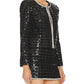 Alice + Olivia - Sequin Tweed Jacket