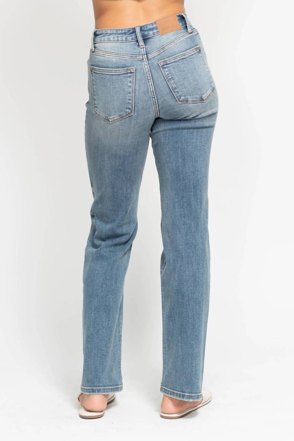 Judy Blue - Rebel Edge High Waist Dad Straight Jeans