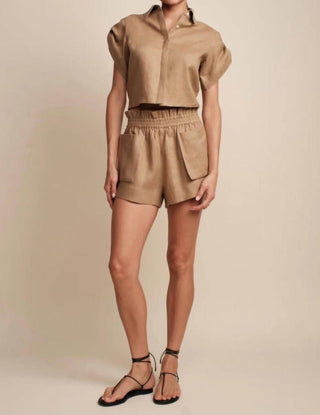 Hevron - Leonora Rolled Sleeve Top