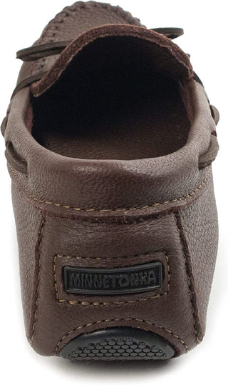 Minnetonka Men's Moosehide Driving Shoe Brown Size 12 M