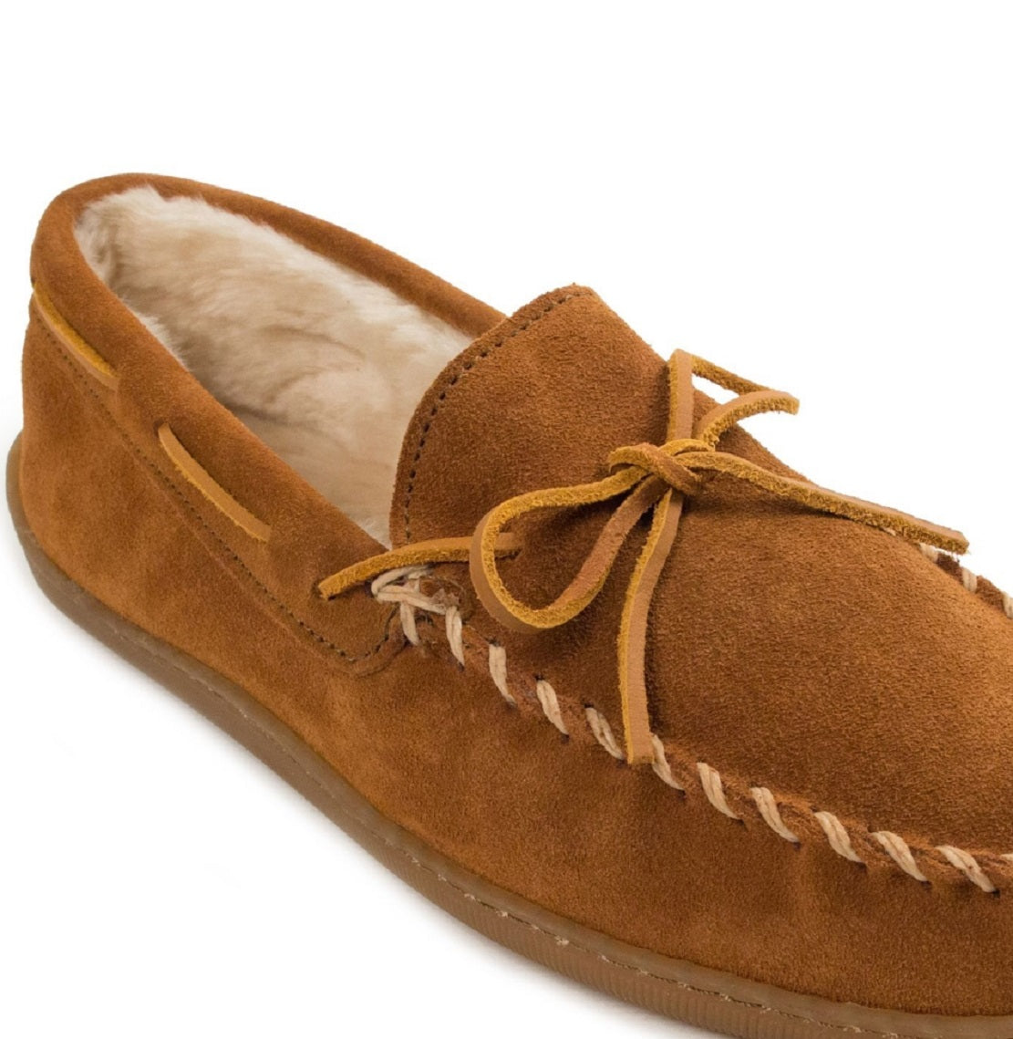 Minnetonka Men's Suede Moccasin Brown Size 11 M