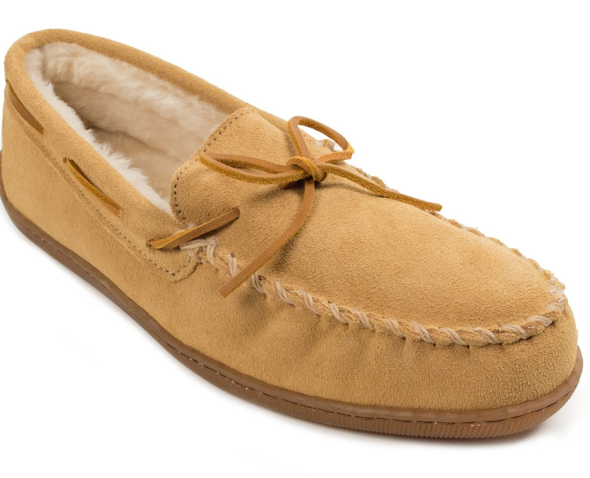 Minnetonka Men's Suede Moccasin Brown Size 8 M