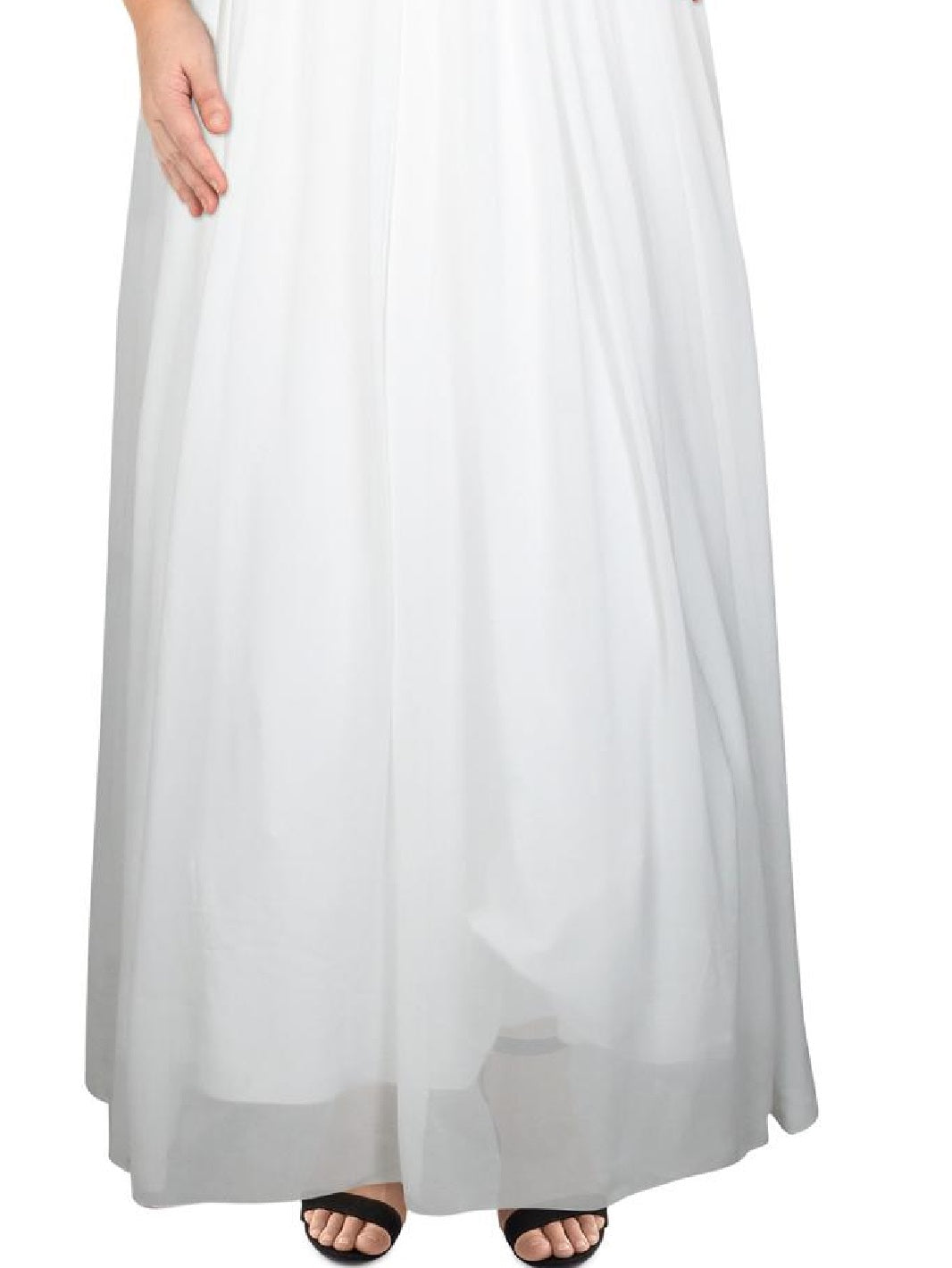Say Yes to the Prom Women's Mesh Embellished Slip Dress White Size 22