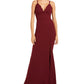 Speechless Junior's Scalloped Slit Gown Red Size 3