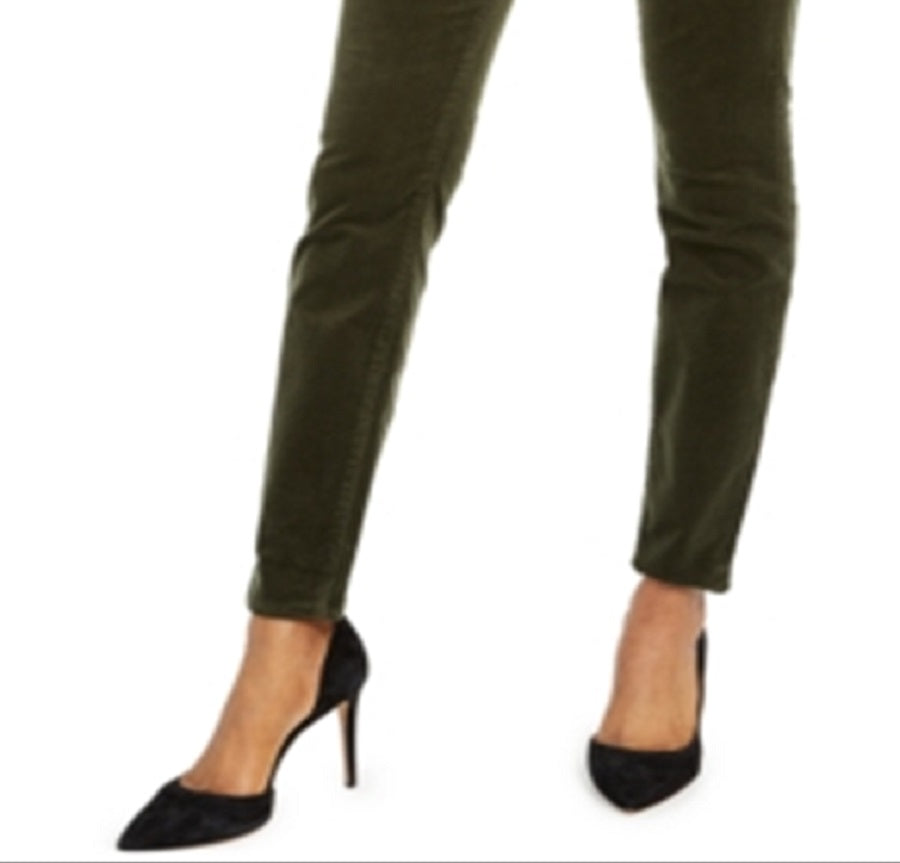 KUT from the Kloth Women's Diana Skinny Corduroy Casual Pants Green Size 16