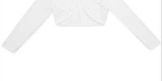 Speechless Big Girl's Faux Pearl Button Cardigan White Size 16