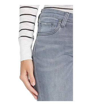 Kut From The Kloth Women's Mia Ripped Toothpick Skinny Jeans Gray Size 8