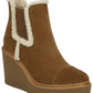Sam Edelman Women's Reagan Waterproof Wedge Boot Brown Size 5.5 M