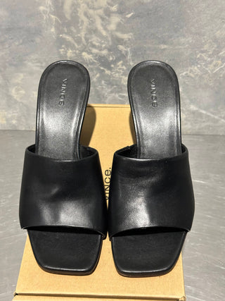 Vince Camuto Women's Pia Wedge Sandal Black Size 8.5 M