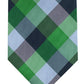 Tommy Hilfiger Men's Buffalo Check Tartan Silk Tie Green Size Regular