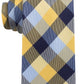 Tommy Hilfiger Men's Buffalo Check Tartan Silk Tie Yellow Size Regular