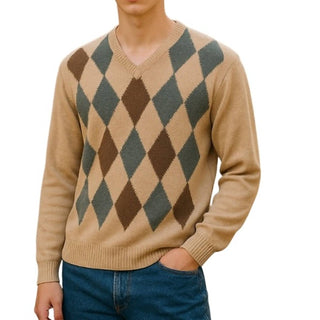 Banana Republic - Extra Fine Merino Wool Argyle Sweater