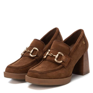 Xti - Women's Suede Heeled Loafers