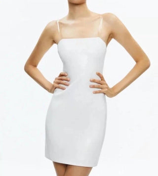 Alice + Olivia - Fifi Faux Leather Mini Dress