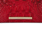 Brahmin Women's 'Ady' Croc Embossed Continental Wallet Red Size Regular
