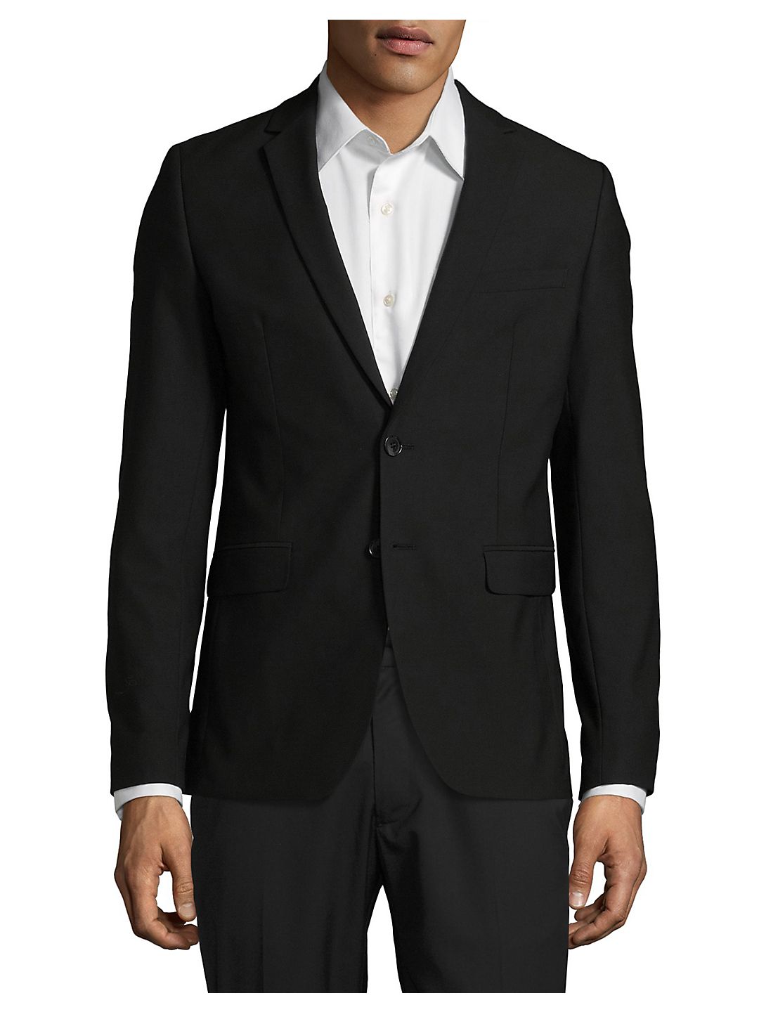 Calvin Klein Men's Infinite Slim Fit Suit Jacket Black Size Medium