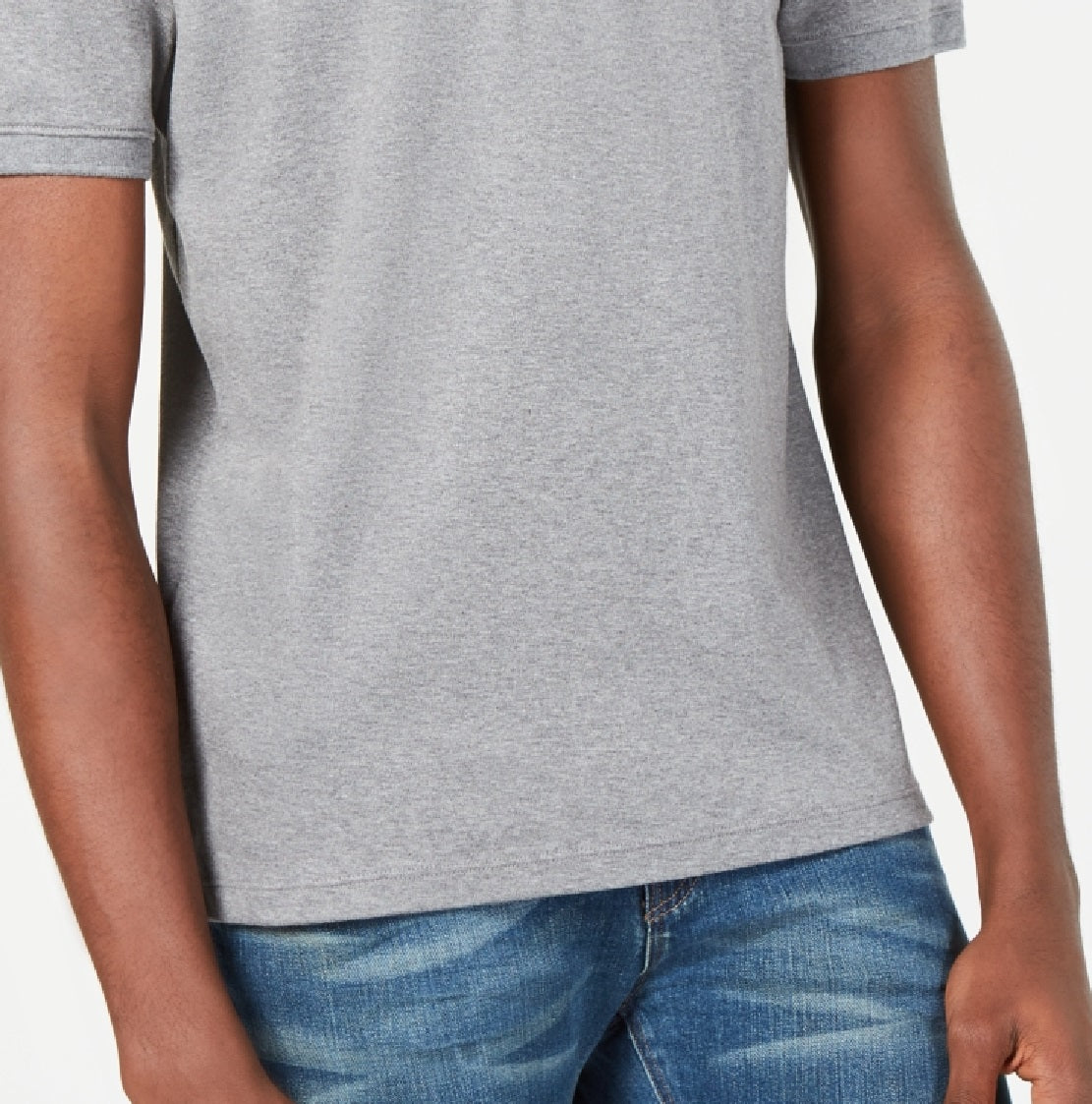 Calvin Klein Men's Liquid Touch Polo Shirt Gray Size X-Small