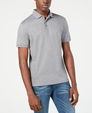 Calvin Klein Men's Liquid Touch Polo Shirt Gray Size X-Small