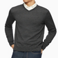Calvin Klein Men's Merino Wool V Neck Sweater Black Size M