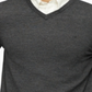 Calvin Klein Men's Merino Wool V Neck Sweater Black Size M