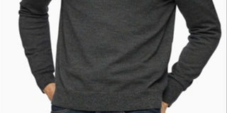 Calvin Klein Men's Merino Wool V Neck Sweater Black Size M