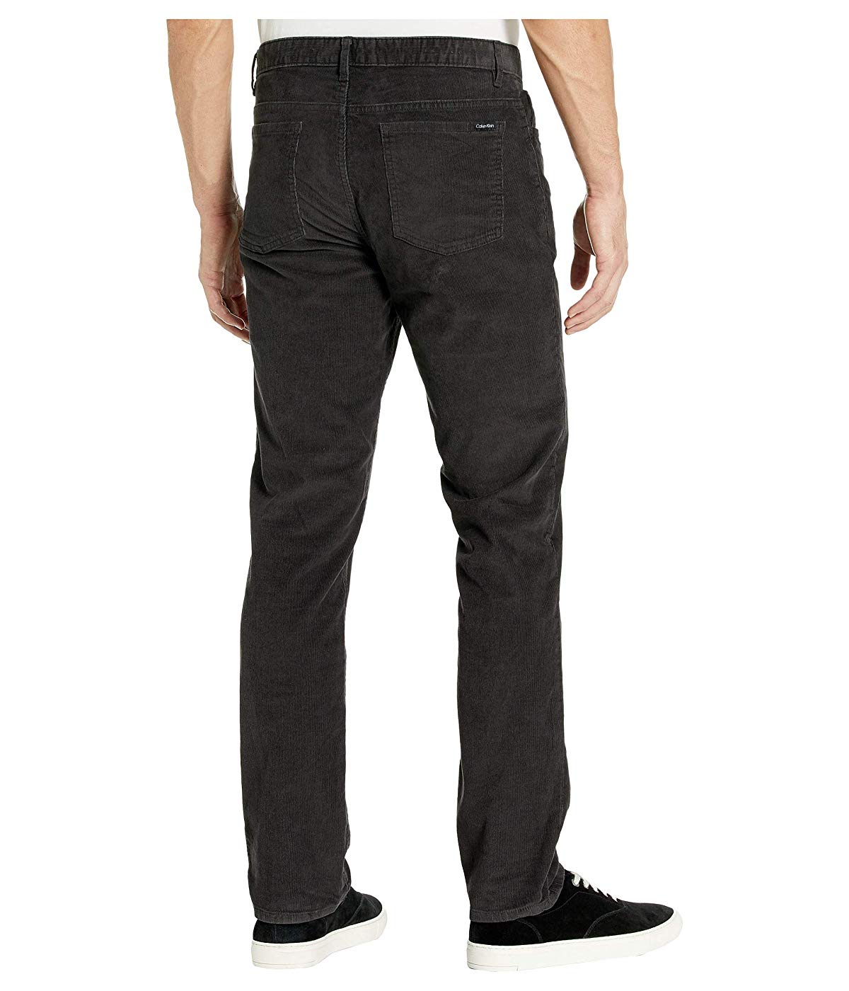 Calvin Klein Men's Slim Fit Stretch Corduroy Pants Black Size 30X32