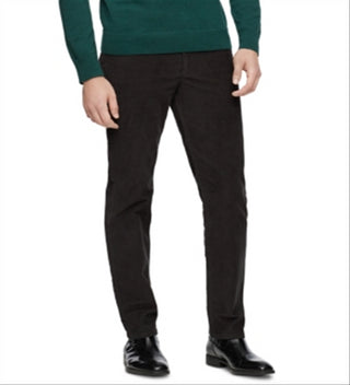 Calvin Klein Men's Slim Fit Stretch Corduroy Pants Black Size 30X32