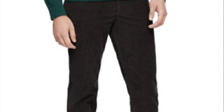 Calvin Klein Men's Slim Fit Stretch Corduroy Pants Black Size 30X32