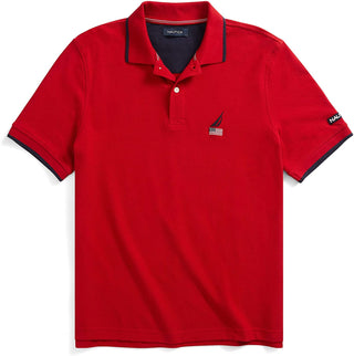 Nautica Men's Logo Polo Red Size M