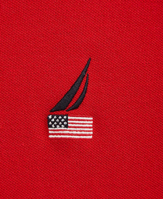 Nautica Men's Logo Polo Red Size M