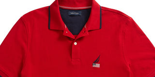 Nautica Men's Logo Polo Red Size M