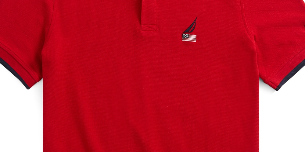Nautica Men's Logo Polo Red Size M