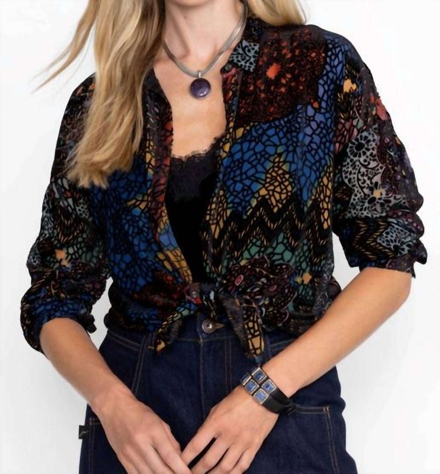 Johnny Was - AUDREY OVERSIZED BURNOUT SHIRT