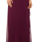Betsy & Adam Women's Ruched Halter Gown Red Size 4