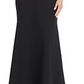 Aqua Women's One Shoulder Ruffled Gown Black Size 12
